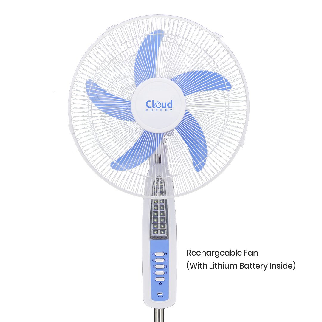 Cloud energy | 18 Inch Rechargeable Fan + Remote Control